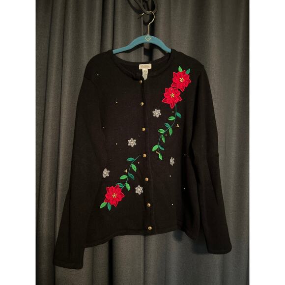 Ugly Christmas Sweater Sweaters - Ugly Christmas Sweater Cardigan Xmas Size Medium